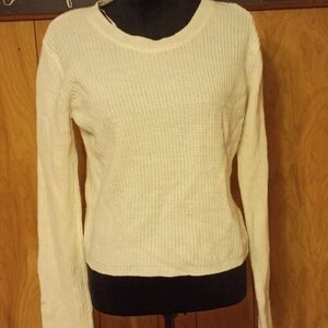 Ambiance Cream Crew Neck Sweater